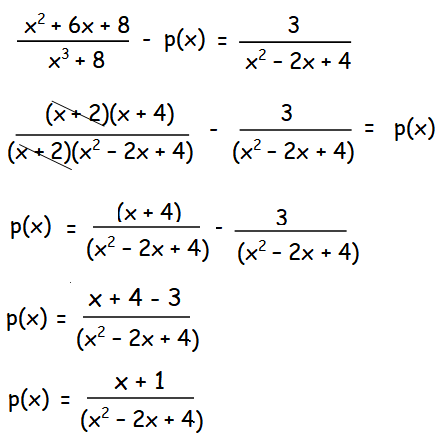addition and subtraction of rational expressions examples