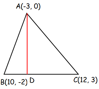 altitude equation triangle find