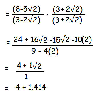 Practice Problems On Rationalizing Denominator