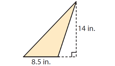 Finding the area of a triangle