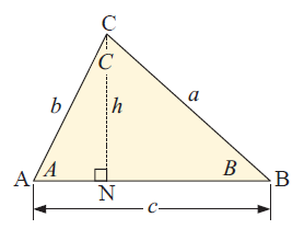 Area of Triangle Using Sine Formula