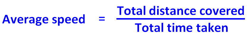 formula for average travel speed