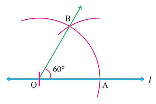 Construction of Angles Using Protractor and Compass (Examples)