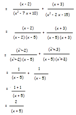 adding and subtracting rational expressions examples with answers