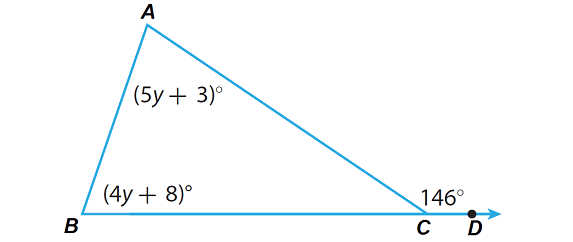 Using The Exterior Angle Theorem