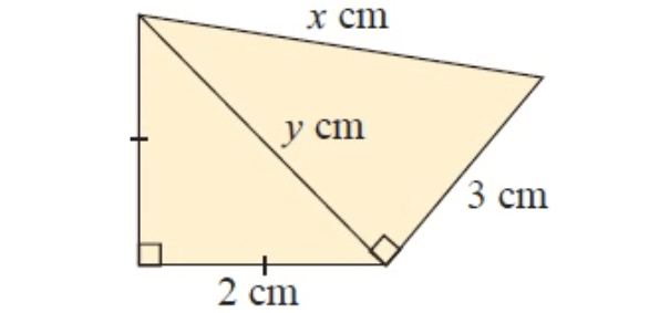 pythagorean theorem worksheet find the missing side of each triangle