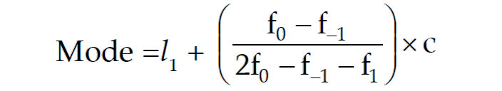 Image result for mode formula