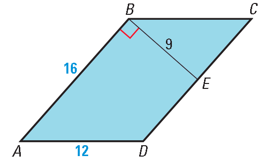 Area Of Parallelogram Worksheet