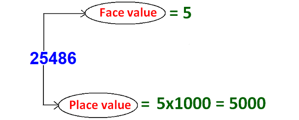 Differentiate between place value and face value vegas insider parlay calculator