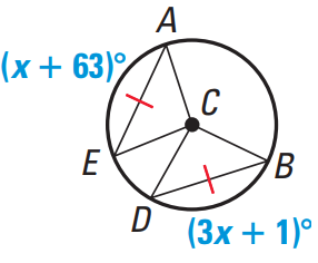 Applying Properties of Chords Worksheet