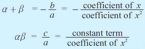 Formation of Quadratic Equation with Given Roots