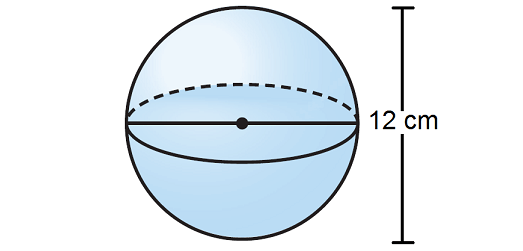 Finding the Volume of a Sphere Worksheet