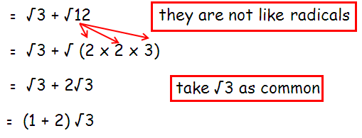 Adding And Subtracting Radicals Worksheet