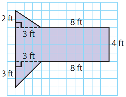 Finding the area of a composite figure worksheet