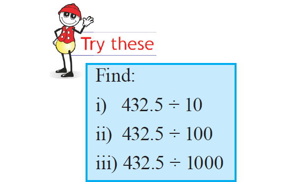 Dividing decimals