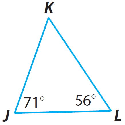 Finding Missing Angle Measures in Triangles Worksheet